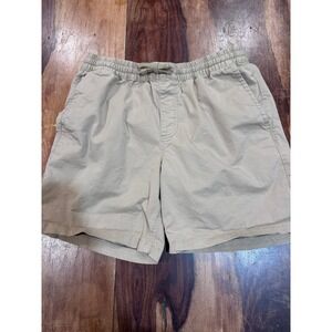 VANS range elastic shorts mens medium khaki brown relaxed fit drawstring skater